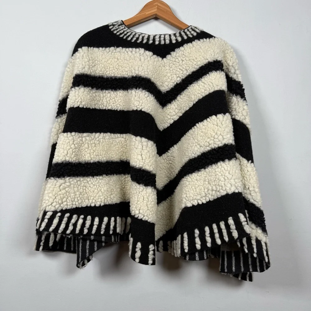 Anthropologie Sherpa Striped Cardigan, O/S - Picture 8 of 10